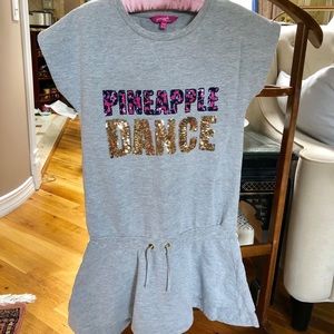 Pineapple by Debbie Moore Sweatshirt dress 12-13